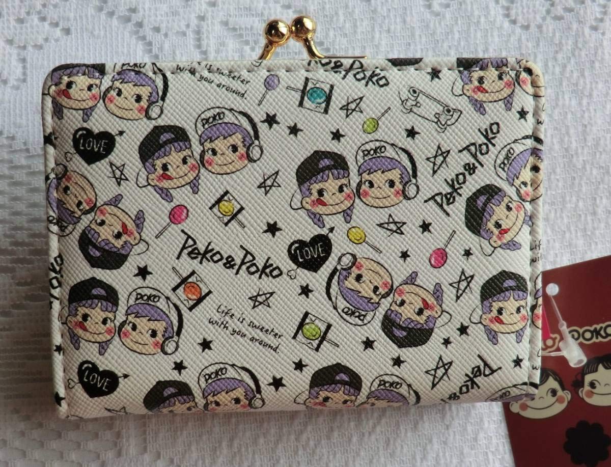Amazon.co.jp: 不二家 ペコちゃん ポコちゃん ペコテール 三つ折り